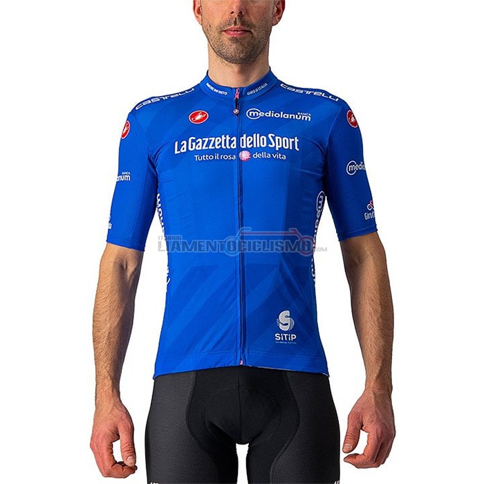 Abbigliamento Ciclismo Giro d'Italia Manica Corta 2021 Blu